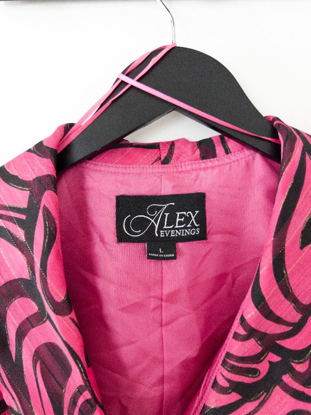 Alex Evenings Women's Printed Side-Tie Blouse Size S L - Picture 9 of 10
